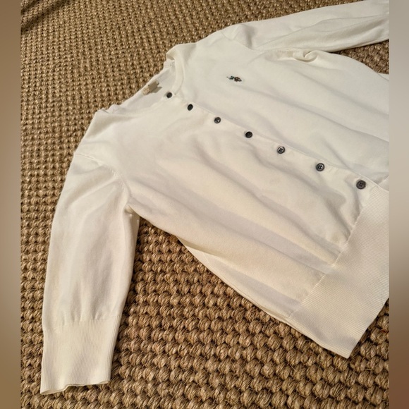 Ralph Lauren U.S. Polo Assn. embroidered jockey white cardigan women’s XL - Picture 4 of 11